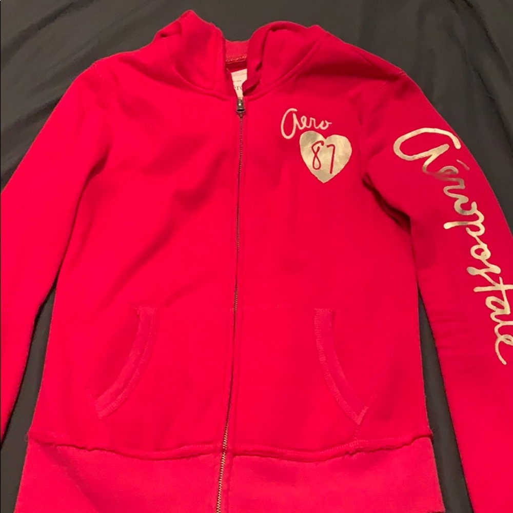 Aeropastel zip-up hoodie